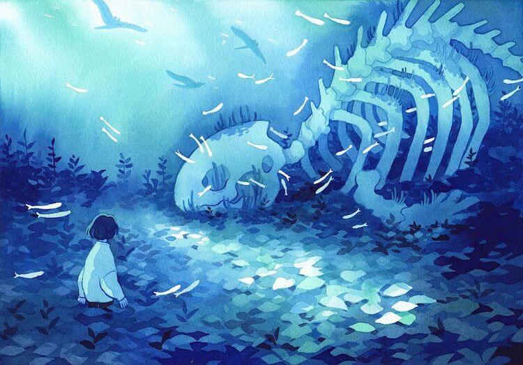 Japon Animesi Esintili İsveç Çizimi