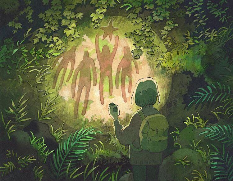 Japon Animesi Esintili İsveç Çizimi