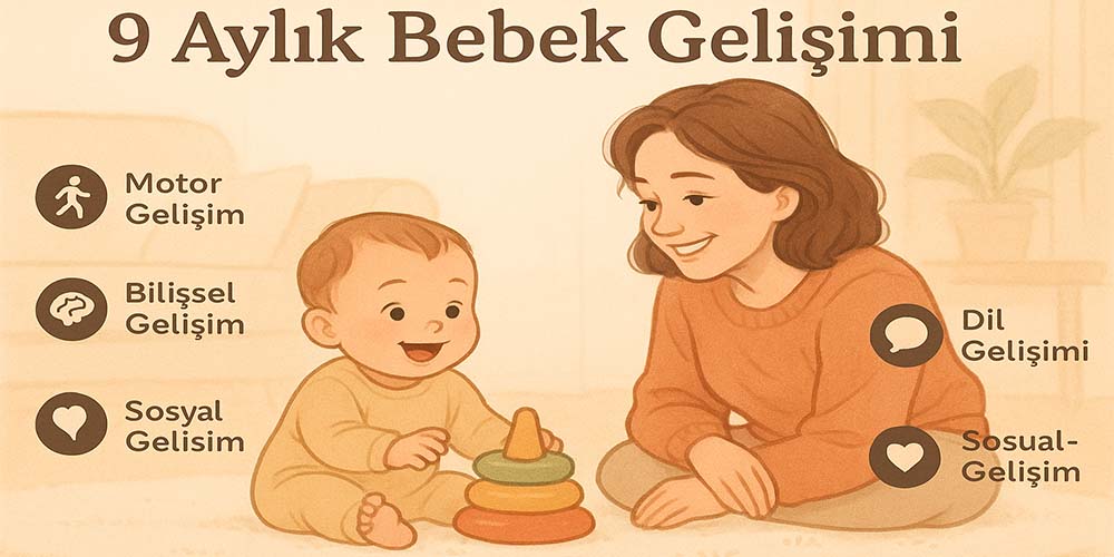 9 Aylık Bebek Gelişimi: Motor, Bilişsel, Dil ve Sosyal Gelişim Adımları