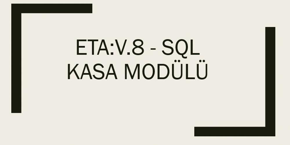 ETA V8 Kasa Modülü